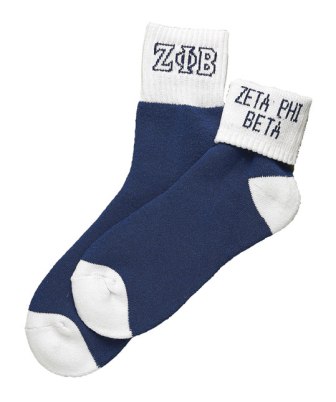 Zeta Phi Beta Apparel socks color ankle